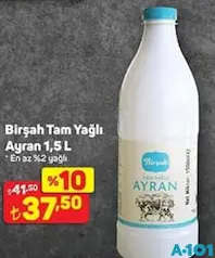 BİRŞAH TAM YAĞLI AYRAN 1,5 L